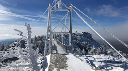 Swinging Bridge Snow