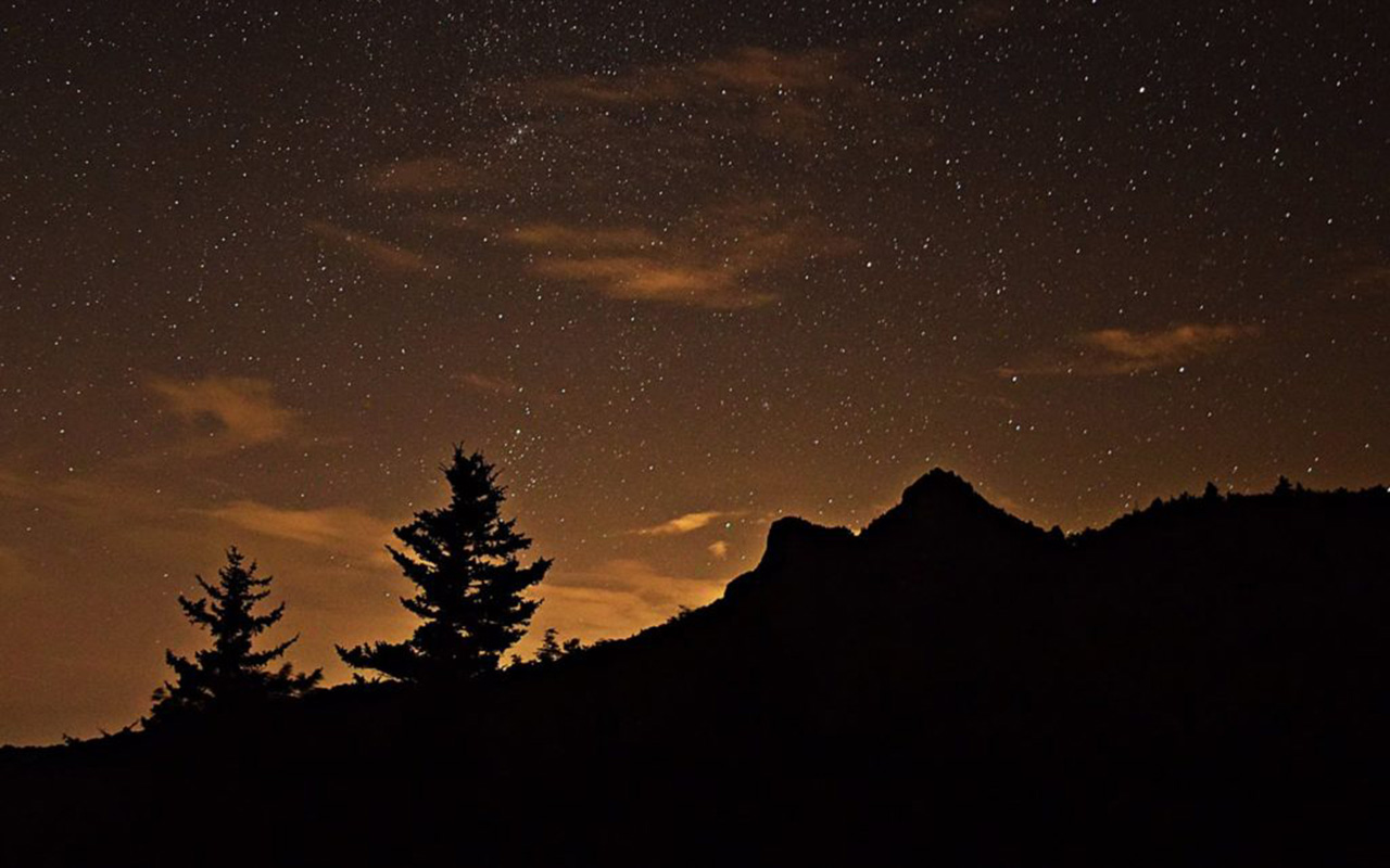 Grandfather Mountain at night