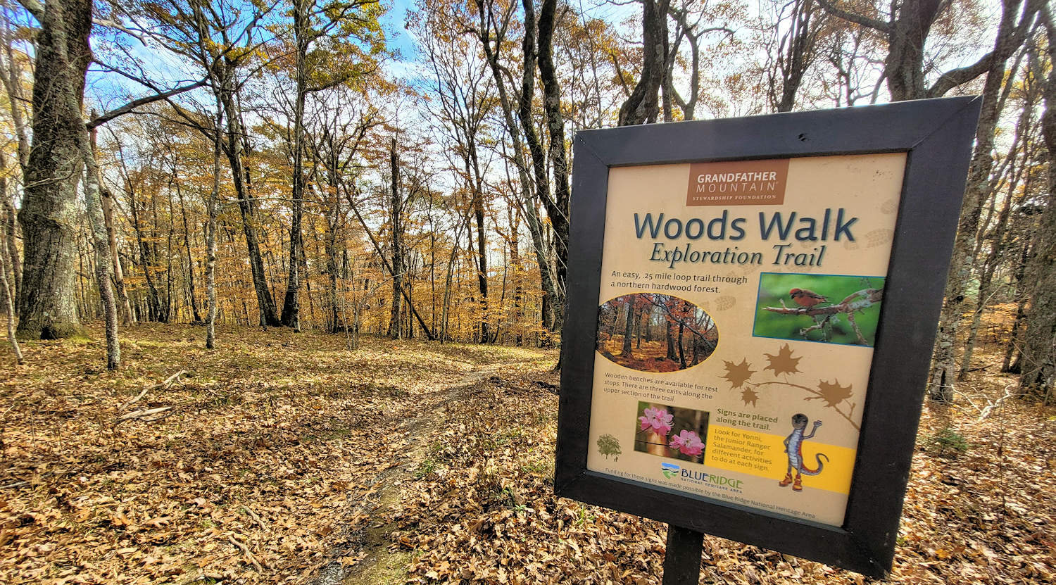 nature walk sign