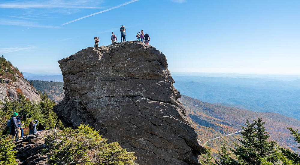 Hiking on Grandfather Mountain