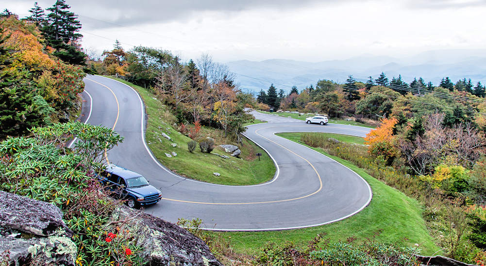 Forrest Gump Curve, Grandfather Mountain