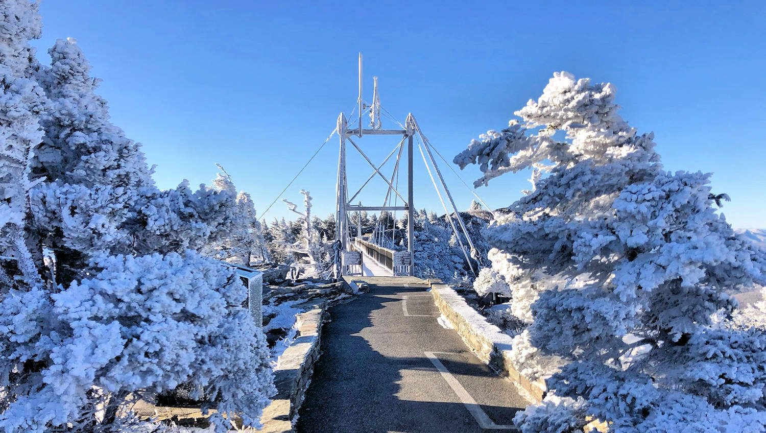 Погода в горо. Гора Везер. Grandfather Mountain swinging Bridge.