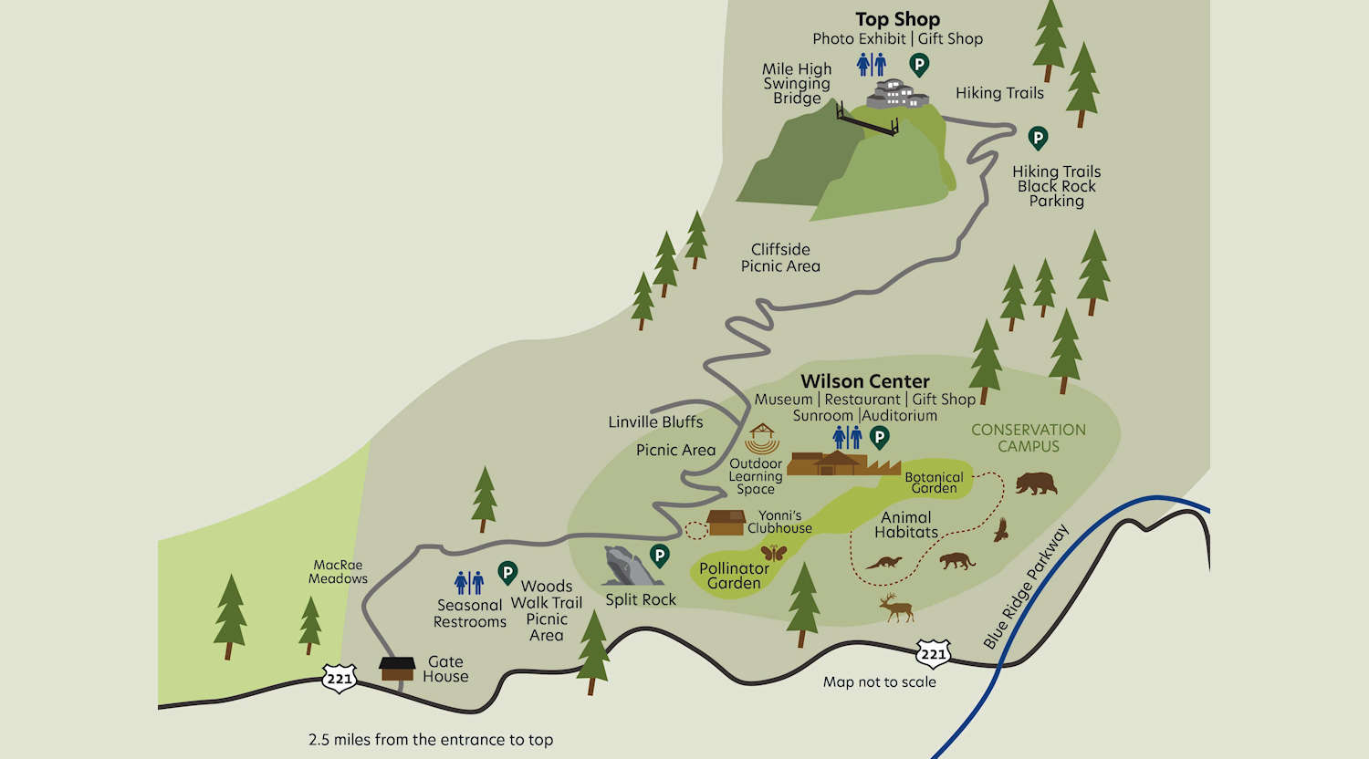 Grandfather Mountain Campus Map